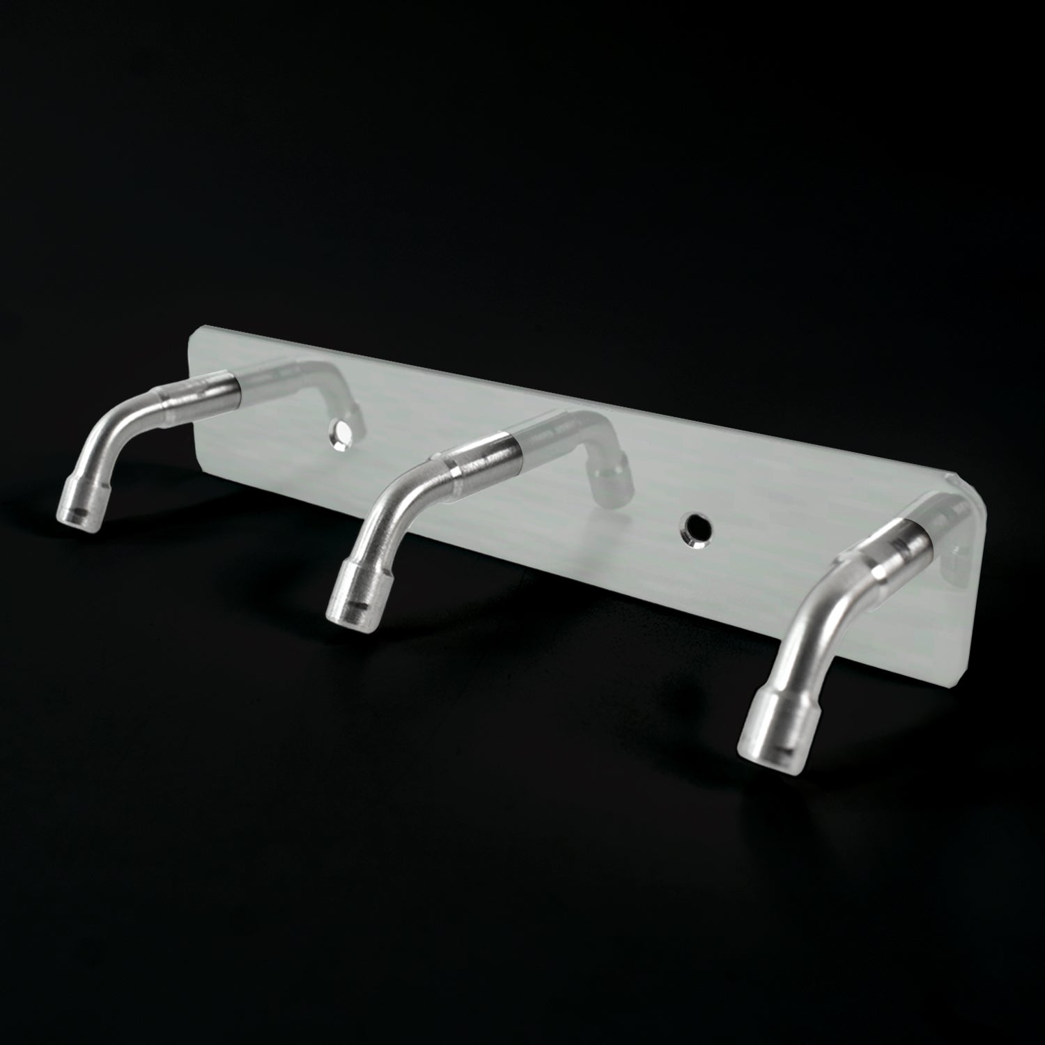 Stainless Steel Wall Mounted Coat 3 Hook Rack (14x3 / 1 Pc)