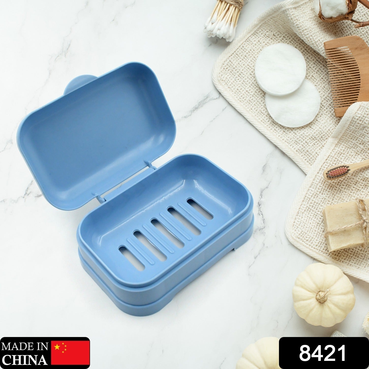 Soap Dish with Drain Soap Holder, Soap Saver Easy Cleaning, Soap Tray for Shower Bathroom Kitchen ,Sabudani (1 Pc)