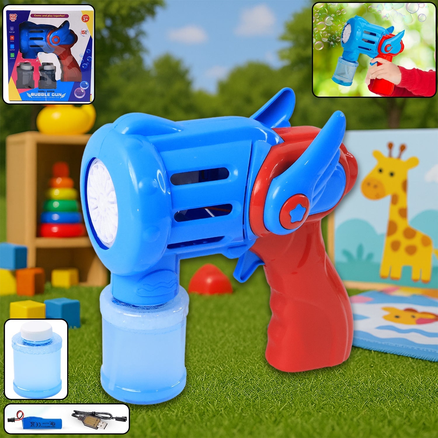 Kids Handheld Bubble Gun Toy