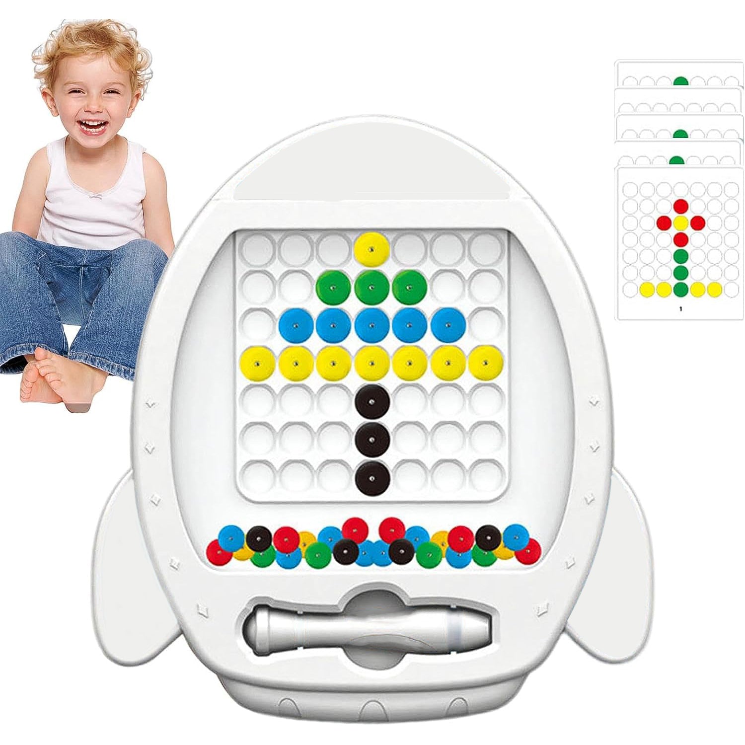 Space Rocket Magnetic Painting Board for Kids