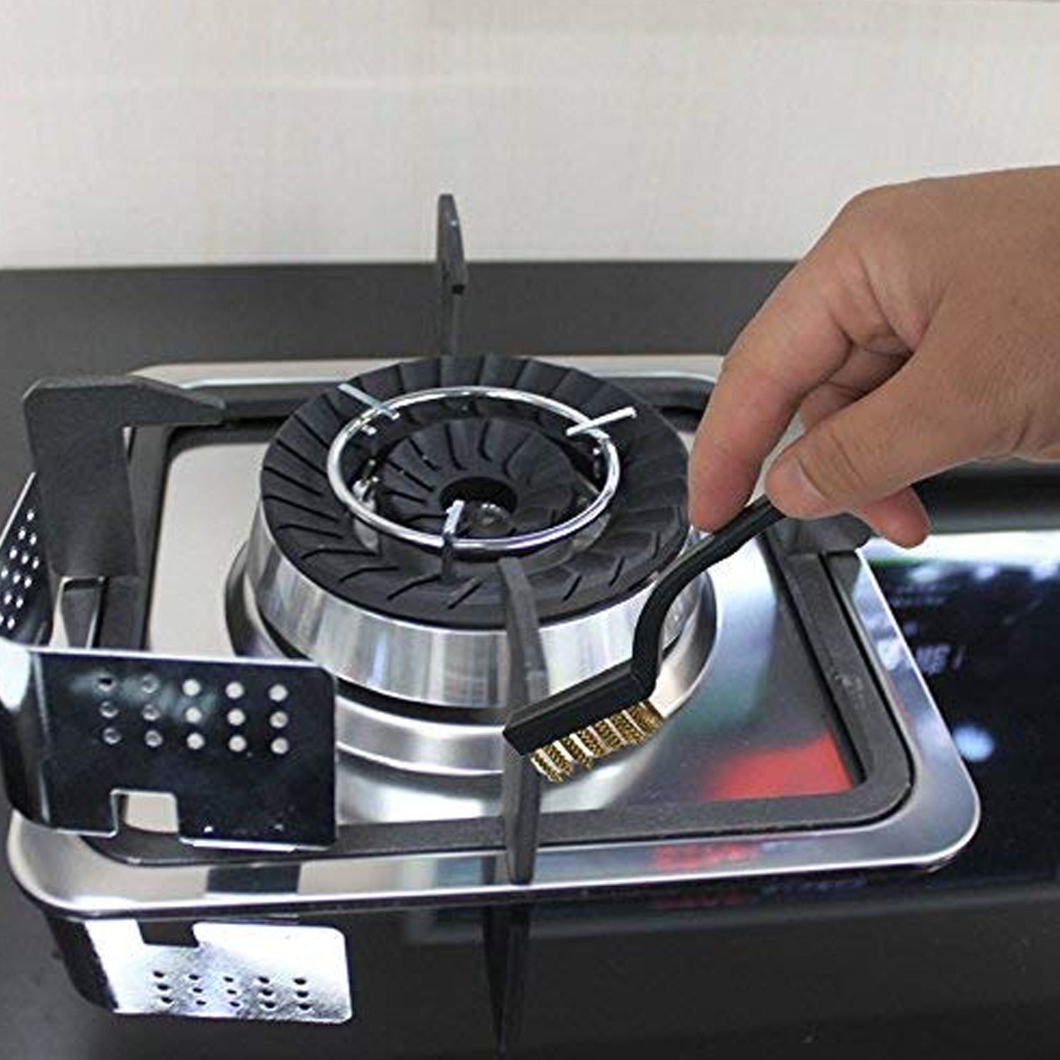 Mini Wire Brush Set - Brass, Nylon, Steel for Cleaning & Rust Removal (3 Pcs Set)