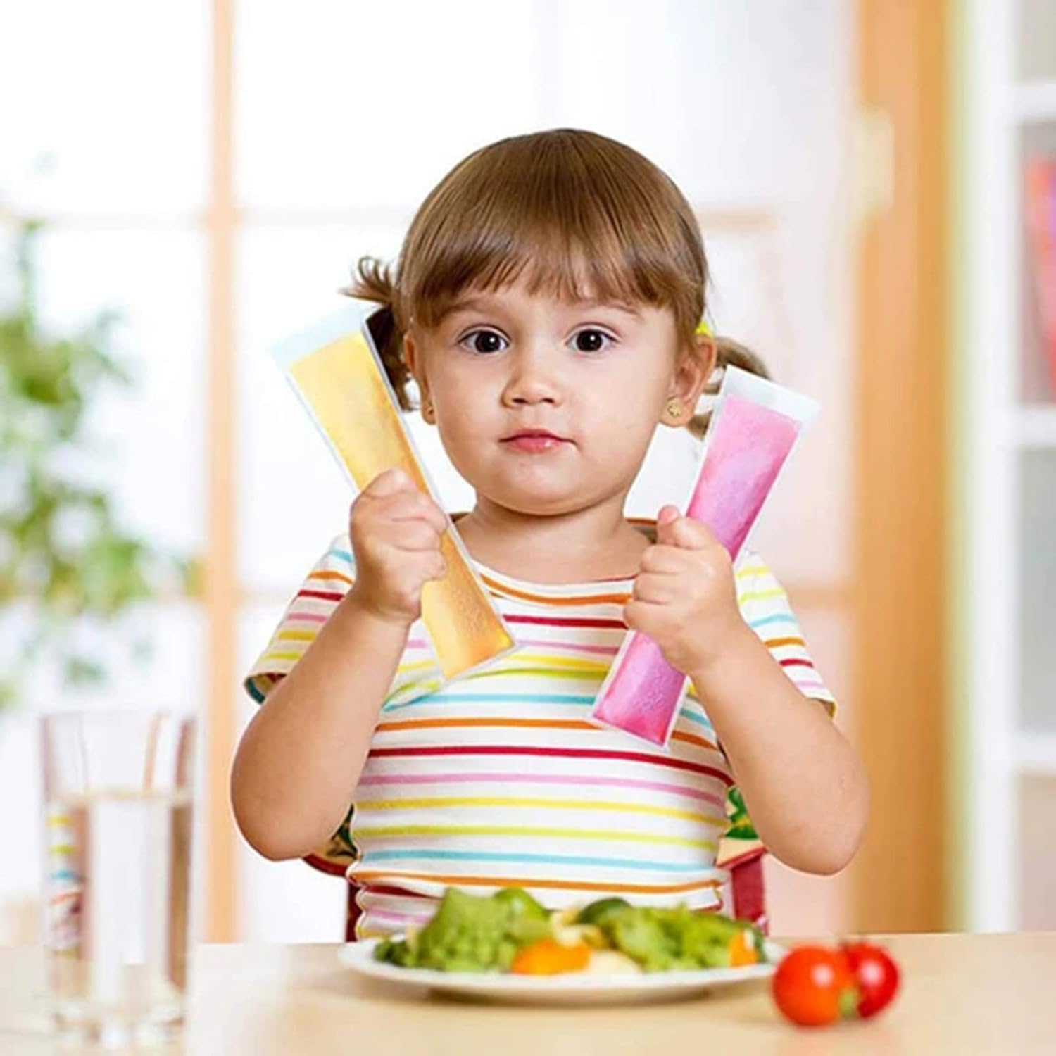 DIY Manual Popsicle Maker – Reusable Ice Cream Mold (Approx 20 Pcs Packing Bag)