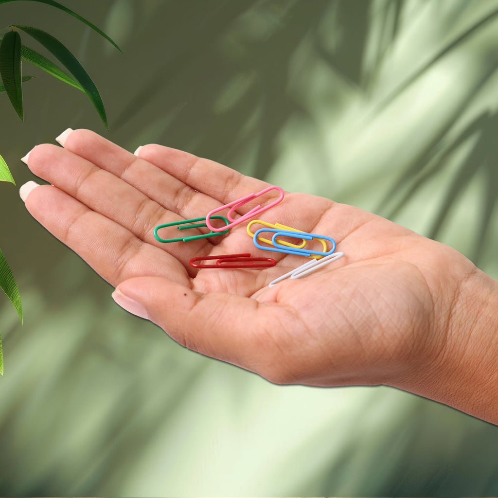 Multicolor-Coated Paper Clips Approx (250Pc Set)
