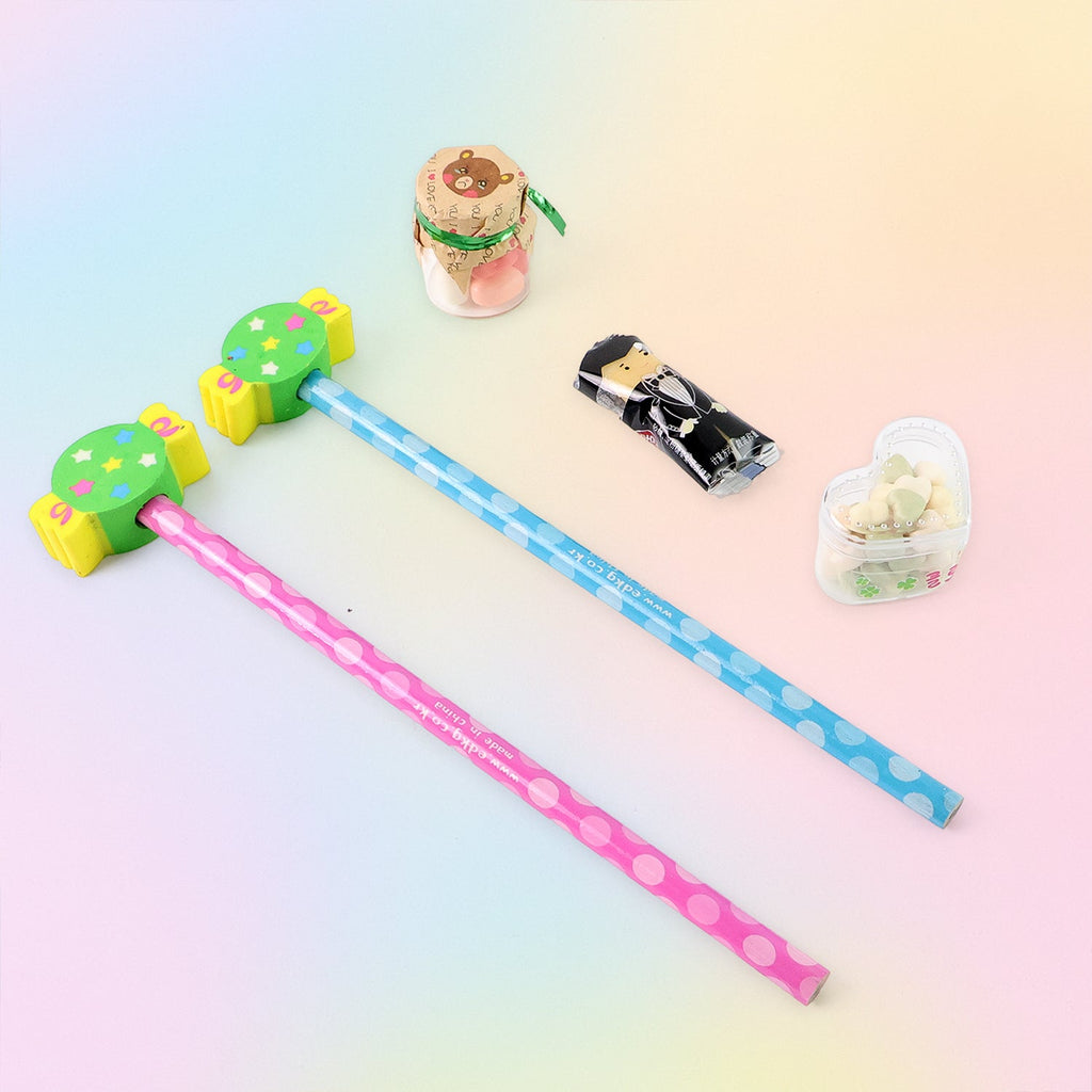 Fun Candy Design Pencil Set with Accessories (1 Set / Mix Design)