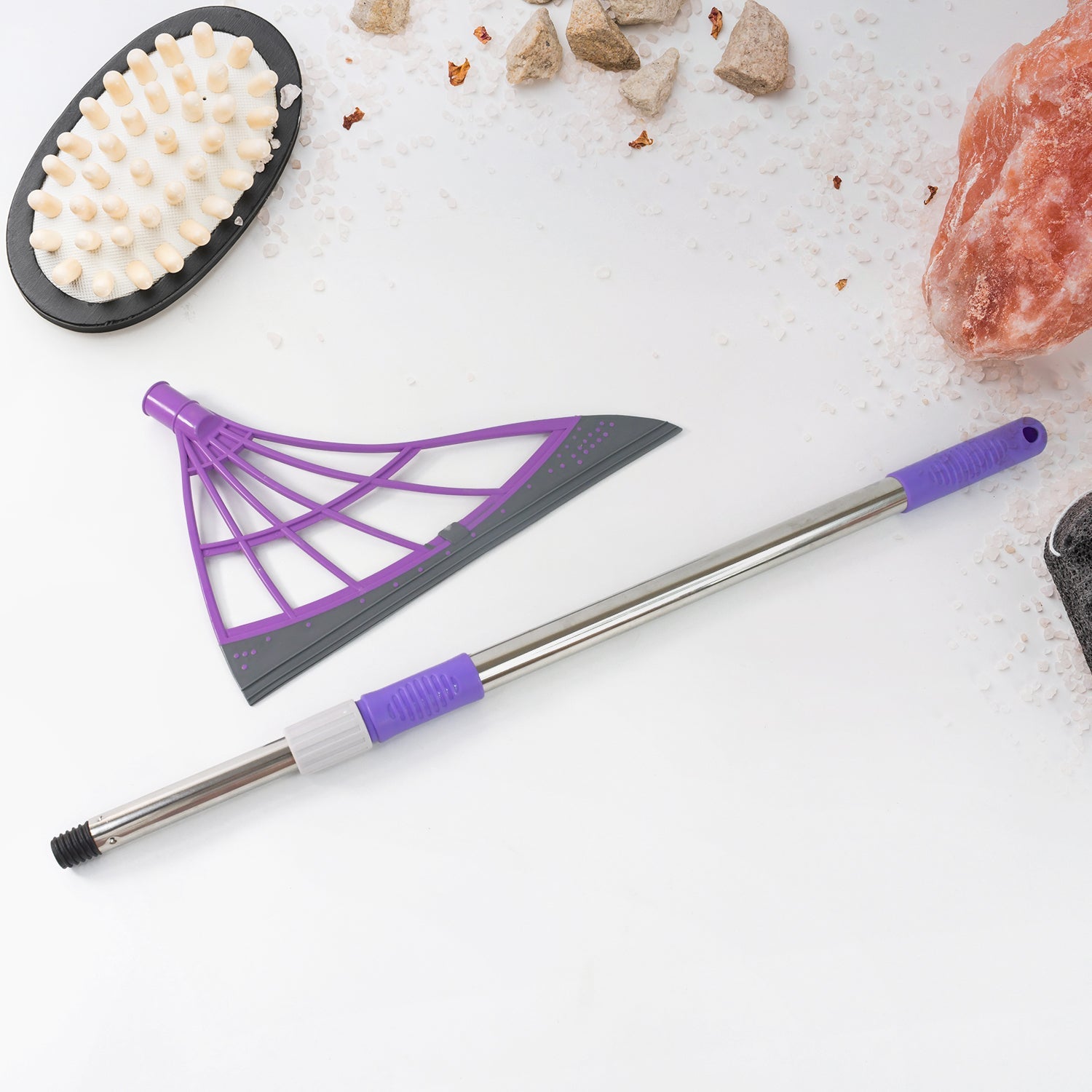 Durable Eco-Friendly Broom with Scraper