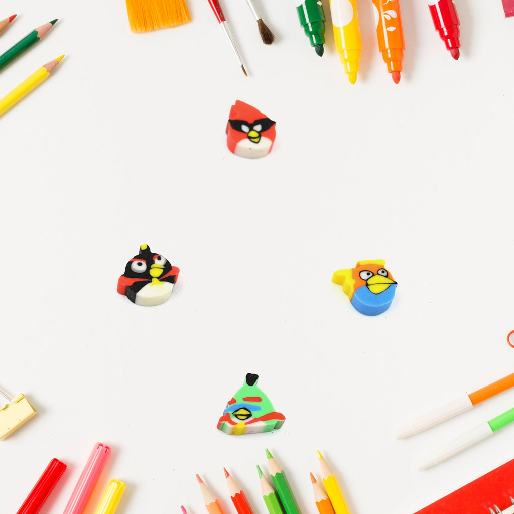 Colorful Novelty Eraser Set for Kids and Gifts (28 Pcs In 1 Packet)