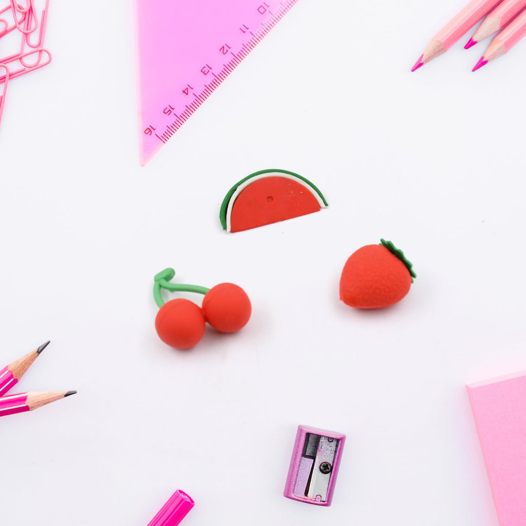 3D Mix Design Fancy & Colorful Erasers – Cute Novelty Eraser Set for Kids & School Prize (1 Set)