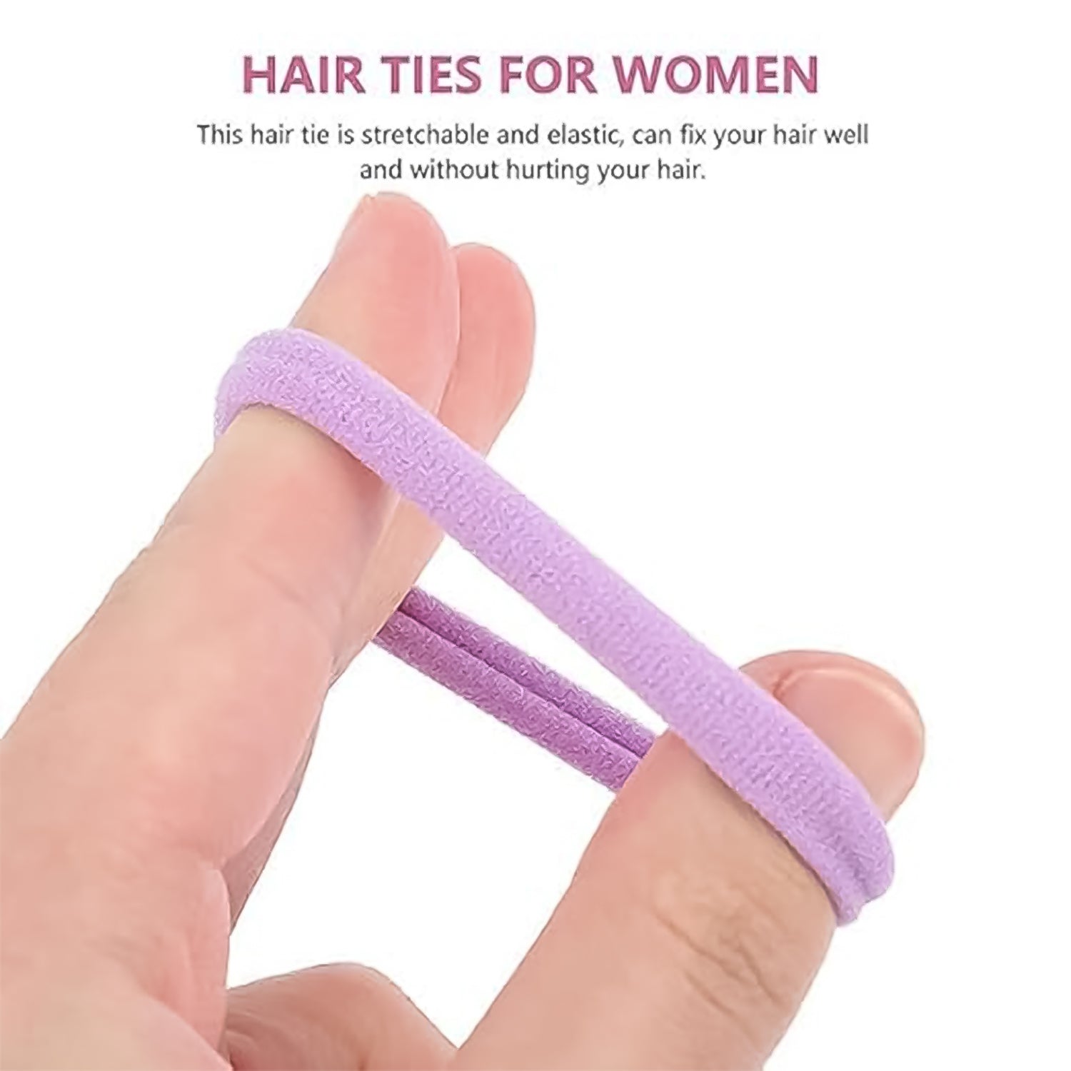Elastic Hair Ties for Girls 
