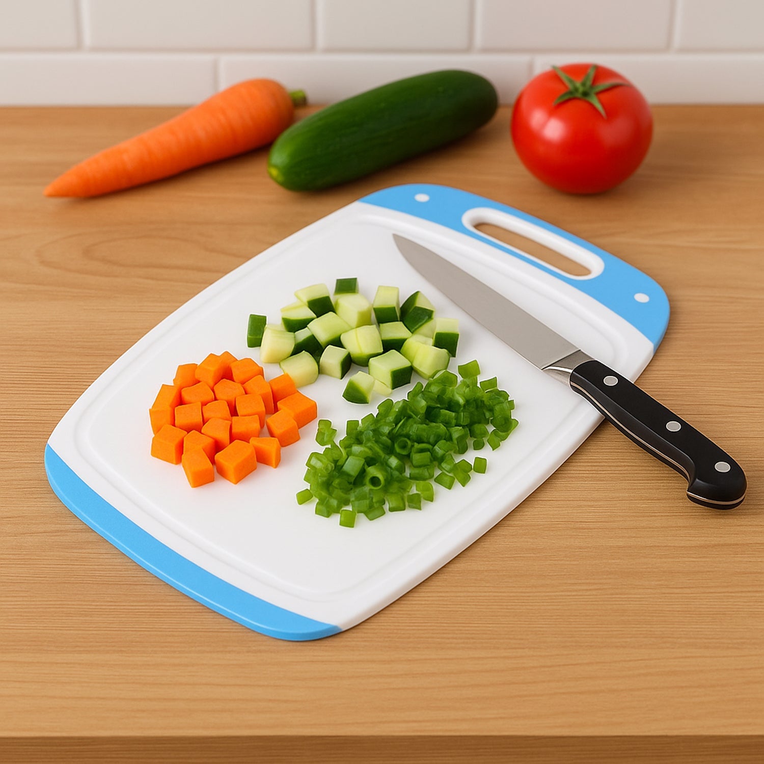 Ganesh Vegetables and Fruits Cutting Chopping Board Plastic Chopper Cutter Board (1 Pc)