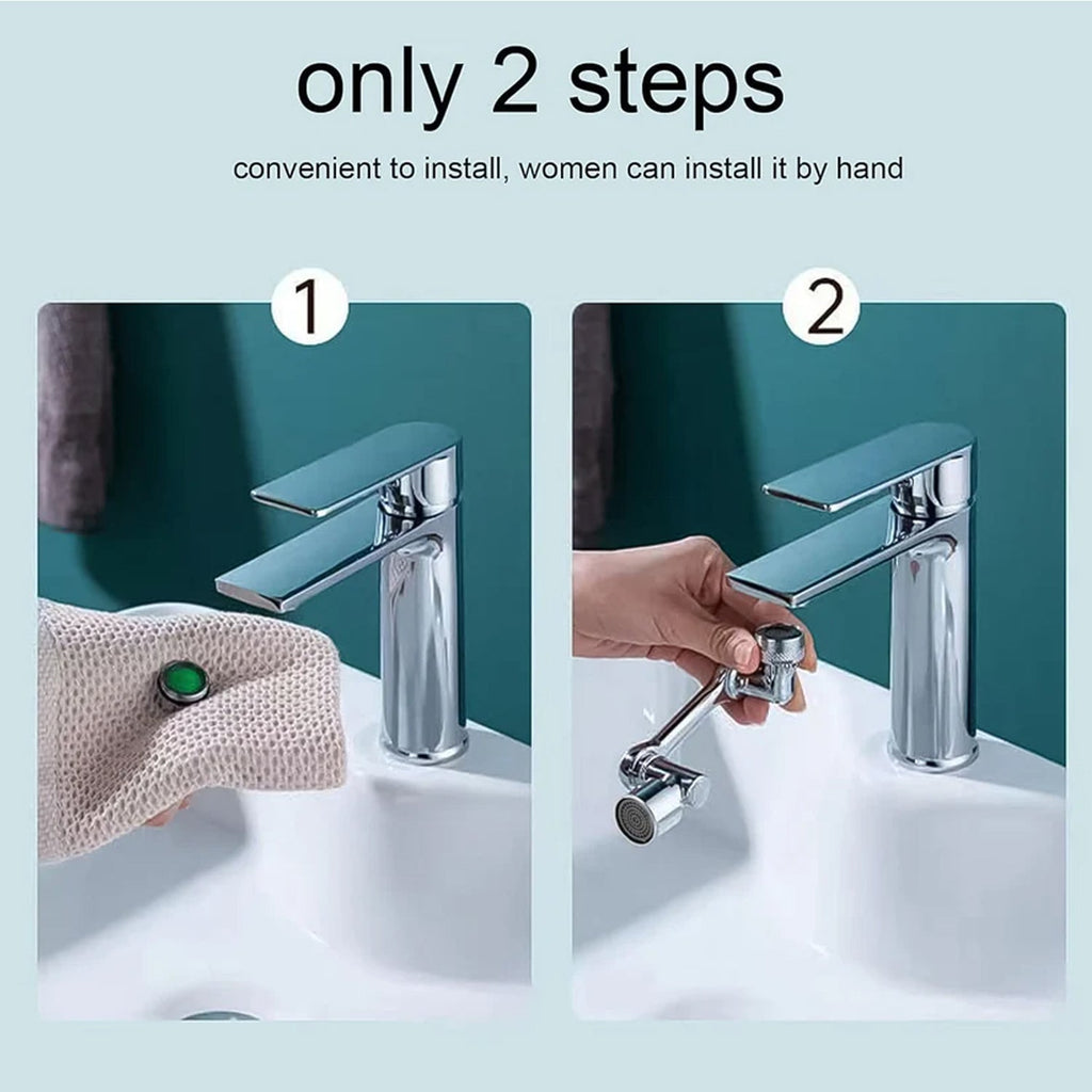 Universal Faucet Extension Splash-Proof Nozzle (1 Pc)