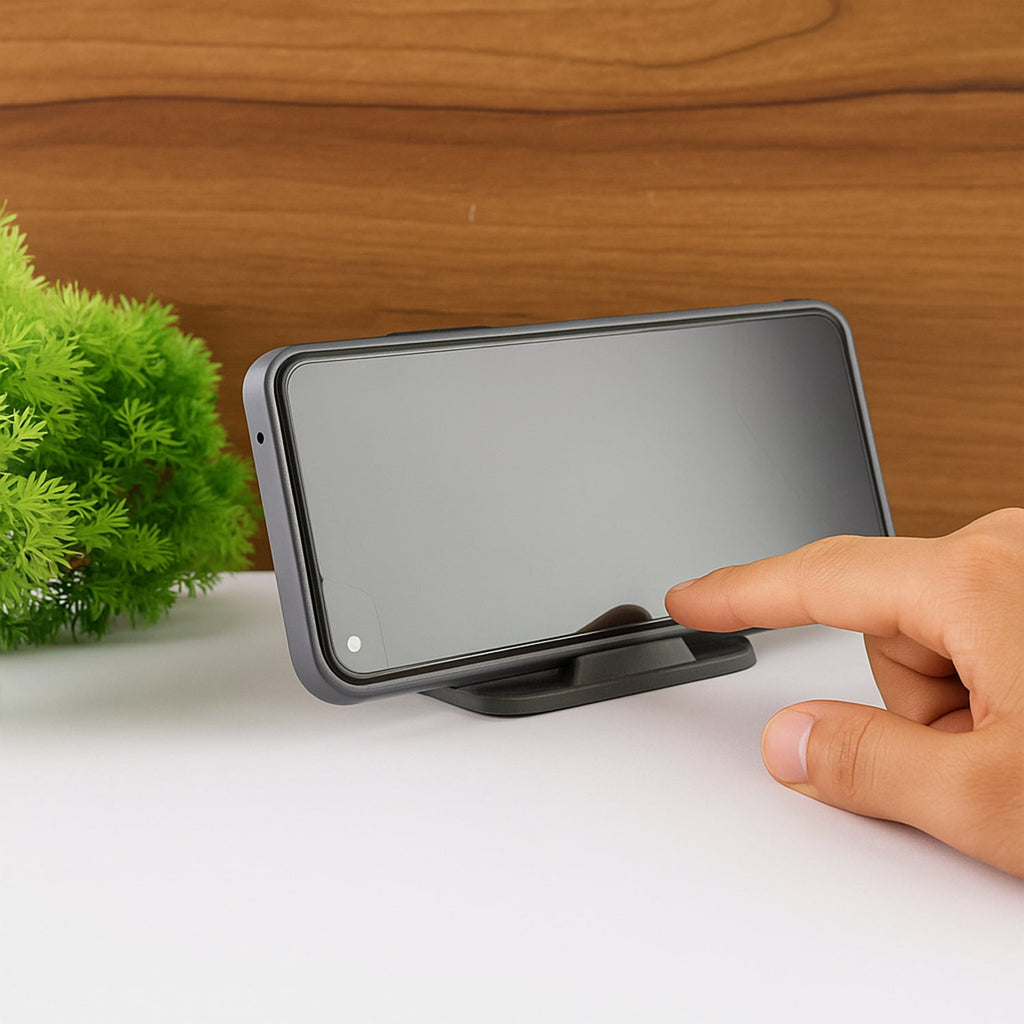 Ergonomic Black Pyramid Phone Stand 