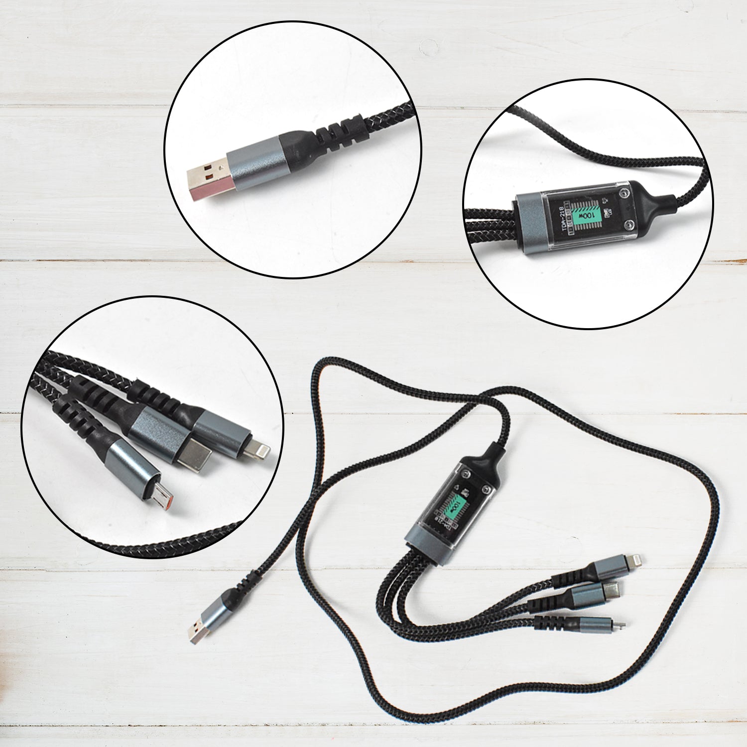 3-in-1 Super Fast Charging Cable 100w