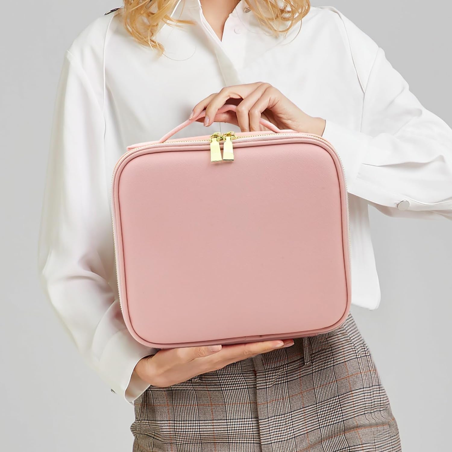 Premium LED Light Makeup Organizer Box (1 Pc / Mix Color)