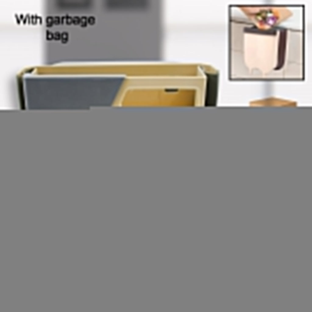Foldable Hanging Trash Can – Space-Saving Waste Bin for Kitchen, Bathroom & Car