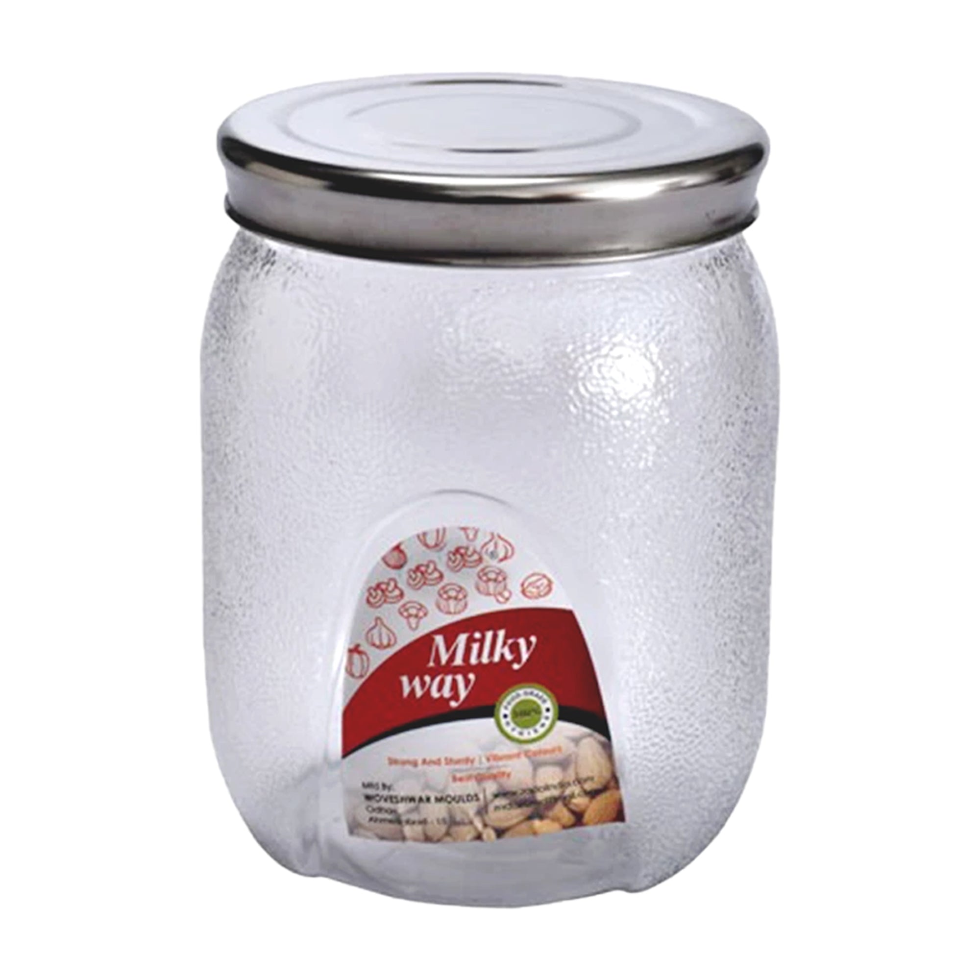 2000 ml airtight mason jar for dry goods, spices, and kitchen storage.