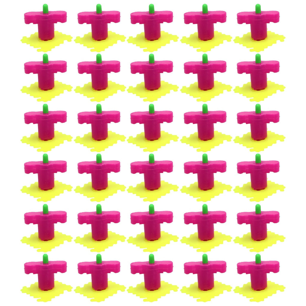 Kids' spinner launcher set, 30 toys in assorted colors