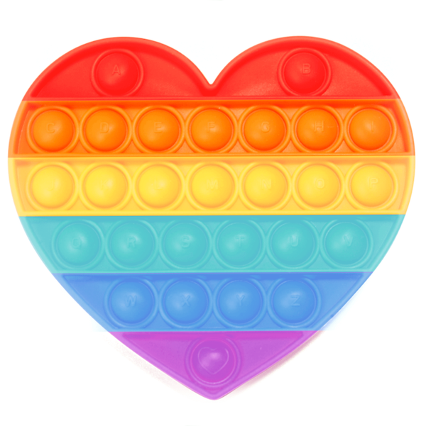 Rainbow push  bubble fidget toy