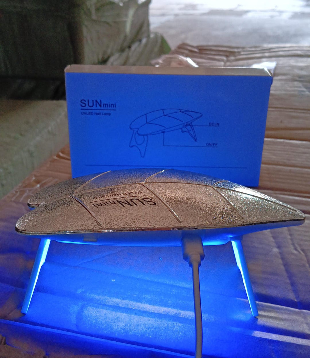 Mini Nail Lamp 6W UV LED Dryer – Compact USB Nail Dryer for Gel Polish, Nail Art, Home & Salon Use (1 Pc)