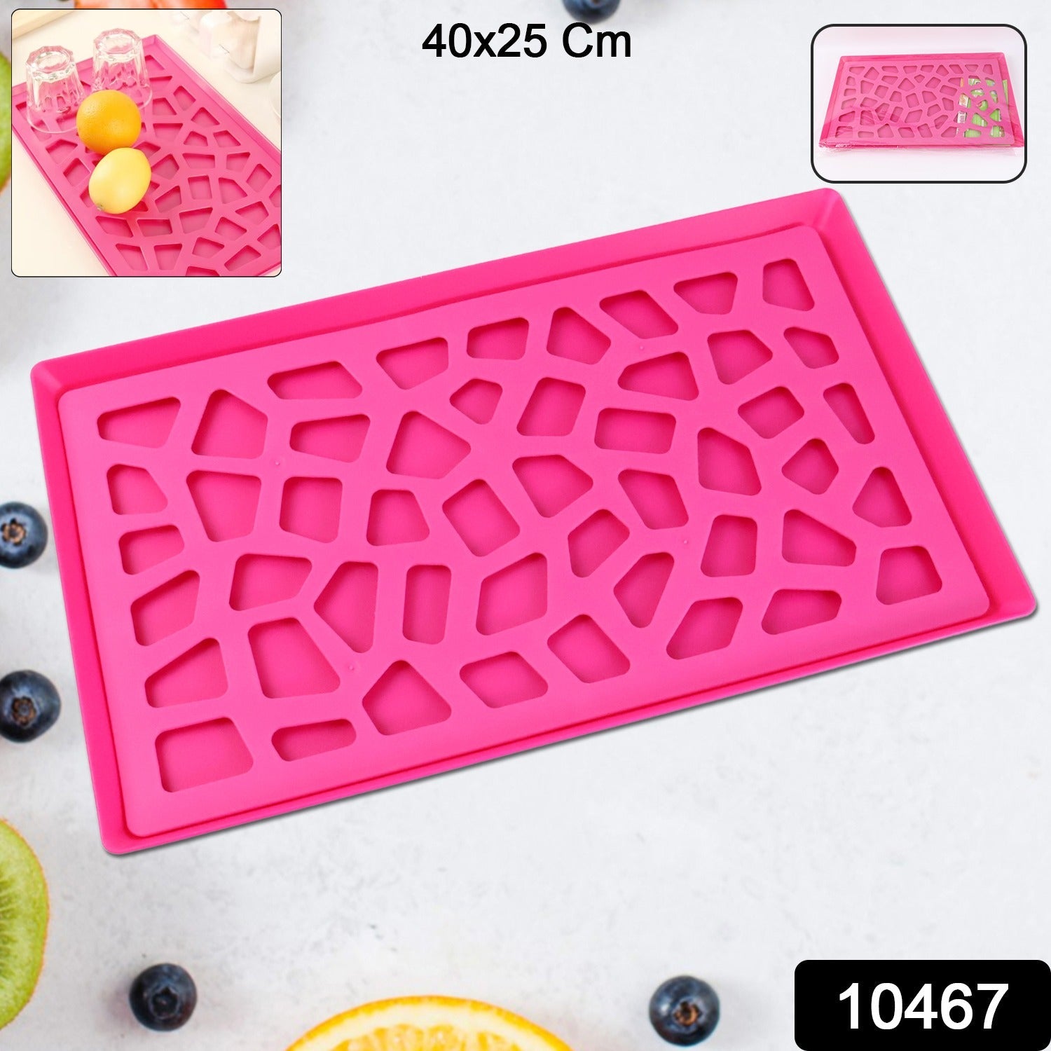 Plastic Kitchen Tray with Modern Hollow Design