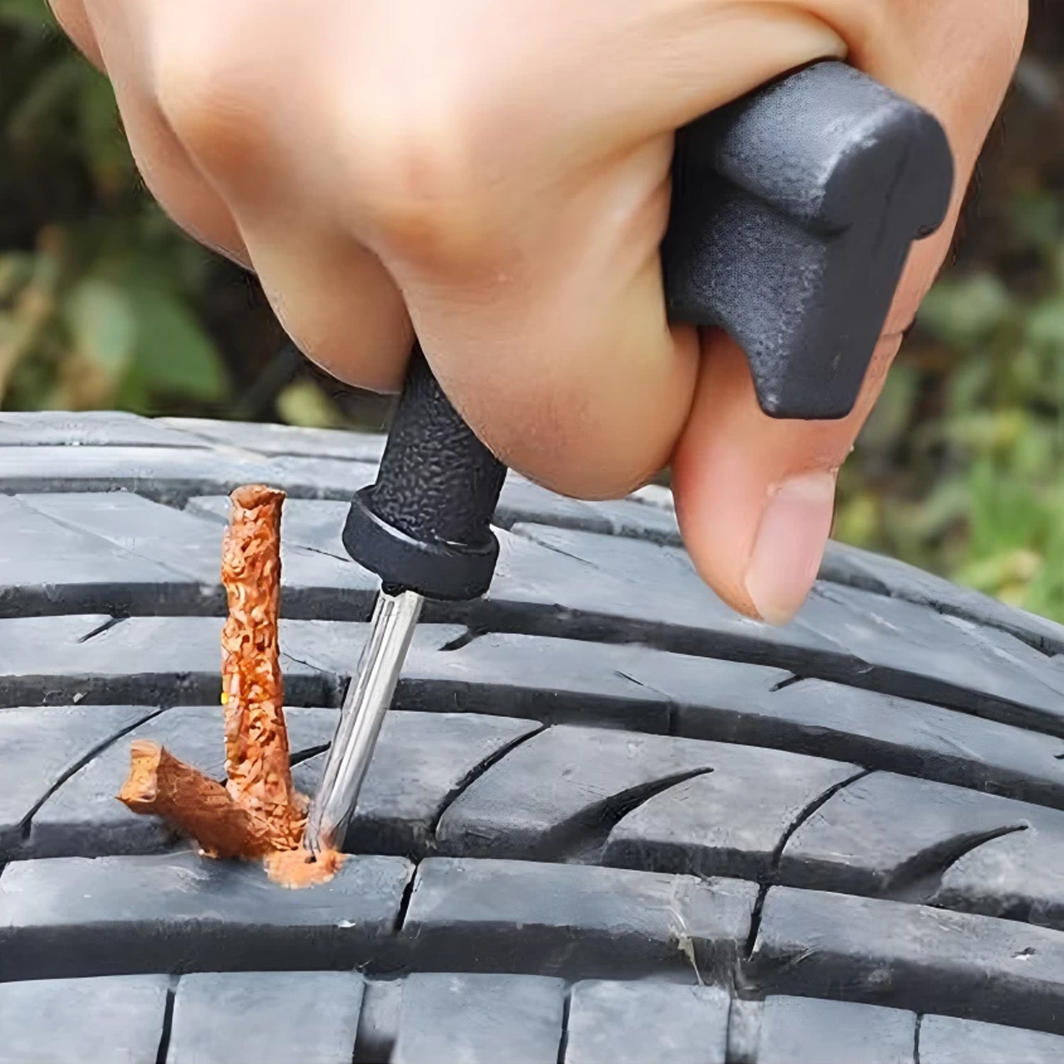 Tire Repair Strings Rubber Strips For Cars  Bike (10 Pcs Set )